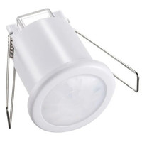 PIR bewegingssensor met schemerschakelaar 360° - Bereik 8 meter Maximaal 400 Watt - IP20 - Inbouw - Wit