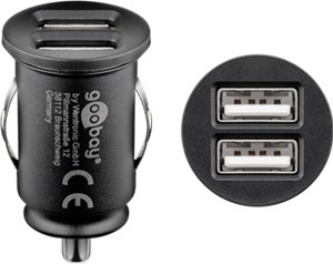 HOFTRONIC USB - Oplader auto - 2 poorts - 4800mA - 24W