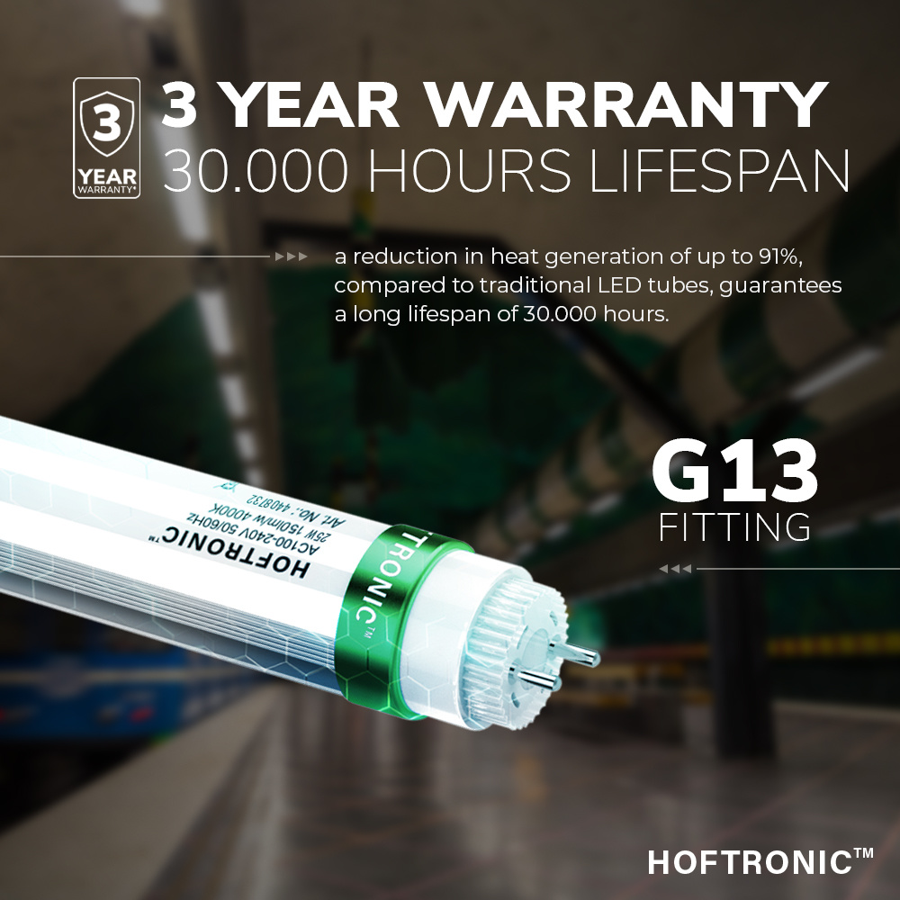 10x LED T8 (G13) TL buis 150 cm - VSA Geschikt - 25 Watt - 3750 Lumen - 4000K Neutraal Wit vervangt 100W (100W/840) flikkervrij - 150lm/W