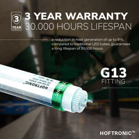 25x LED T8 (G13) TL buis 150 cm - VSA Geschikt - 25 Watt - 3750 Lumen - 4000K Neutraal Wit vervangt 100W (100W/840) flikkervrij - 150lm/W