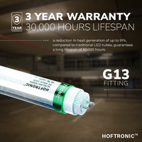 25x LED T8 (G13) TL buis 150 cm - VSA Geschikt - 25 Watt - 3750 Lumen - 6000K Daglicht Wit vervangt 100W (100W/840) flikkervrij - 150lm/W