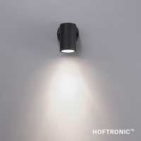 Wandlamp Mason - IP44 Spatwaterdicht - Muurlamp voor binnen en buiten - Incl. 6000K Daglicht witte GU10 spot - Dimbaar - Industriële wandlamp - Zwart