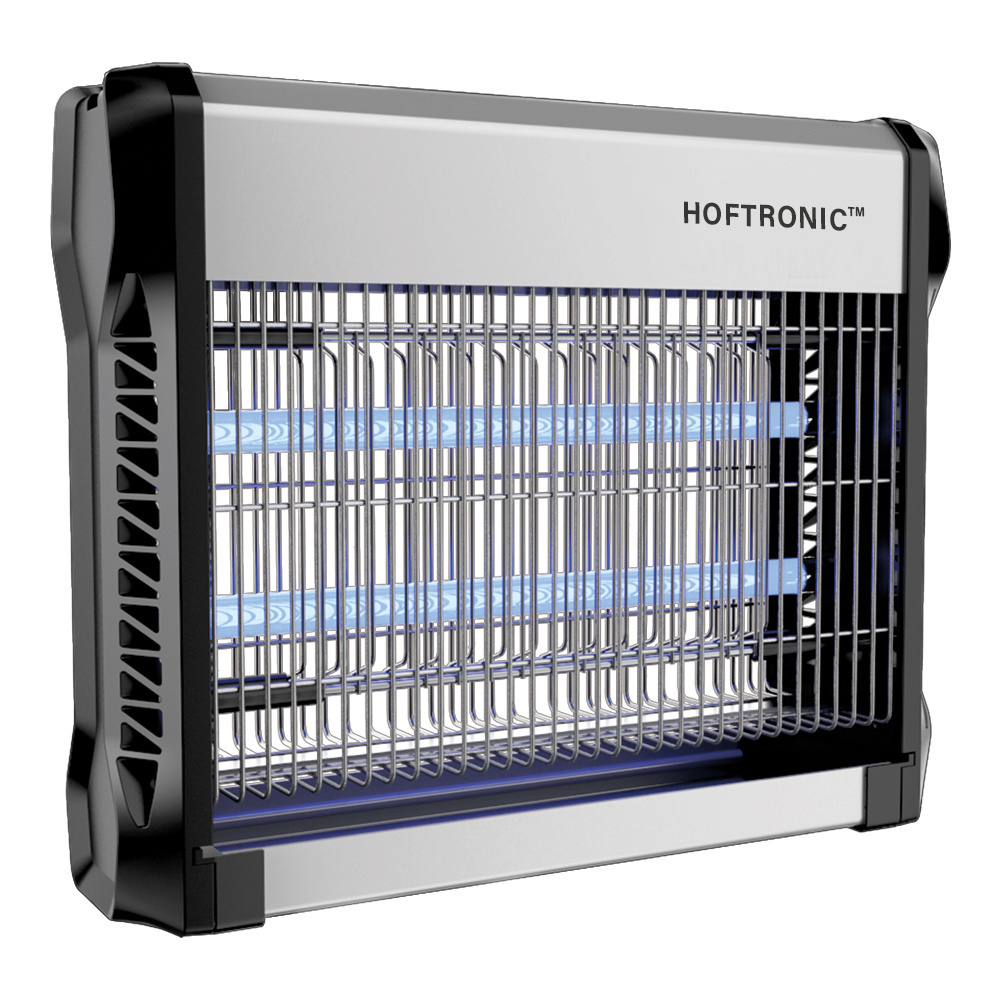 HOFTRONIC Elektrische muggenlamp - 16 Watt geschikt voor 50m - UV Vliegenlamp - Insectenlamp - Extr