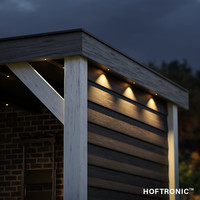 6er set 12V 3W - Mini LED Einbaustrahler - Weiß - Dimmbar - Schwenkbar & vertieft - Terrassenbeleuchtung - Inkl. Wanddimmer - IP44 für den Außenbereich - 2700K - Warmweiß