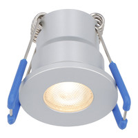 12V 3W - Mini LED Einbaustrahler - Edelstahl - Vertieft - Terrassenbeleuchtung - IP65 für den Außenbereich - 45° - 2700K - Warmweiß