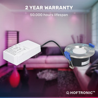Set van 6 stuks smart WiFi LED inbouwspots Venezia RGBWW 6 Watt IP65 RVS
