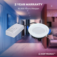 Smart WiFi LED inbouwspot Luna RGBWW kantelbaar wit IP44 1050lm