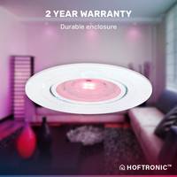 Set van 3 stuks smart WiFi LED inbouwspots Pittsburg dimbaar RGBWW kantelbaar wit IP20