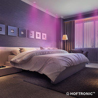 Set van 3 stuks smart WiFi LED inbouwspots Pittsburg dimbaar RGBWW kantelbaar wit IP20