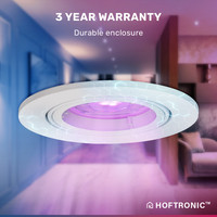 Smart Dublin LED-Downlights - Neigbar - Viele smart Funktionen - Alle Farben - Weißer Deckenstrahler - IP20 für den Innenbereich