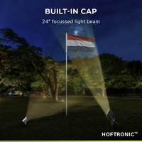 Modern black LED pin spot Lenzo with hood - 5 Watt - Warm white 3000K - IP65 Waterproof ideal as garden lighting