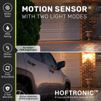 2x Solar Spotlight Bend PIR with motion sensor 3000K warm white