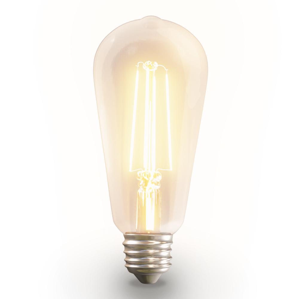 HOFTRONIC SMART Smart E27 LED filament lamp - ST64 - Wifi & Bluetooth - 806lm - 7 Watt - Warm wit to