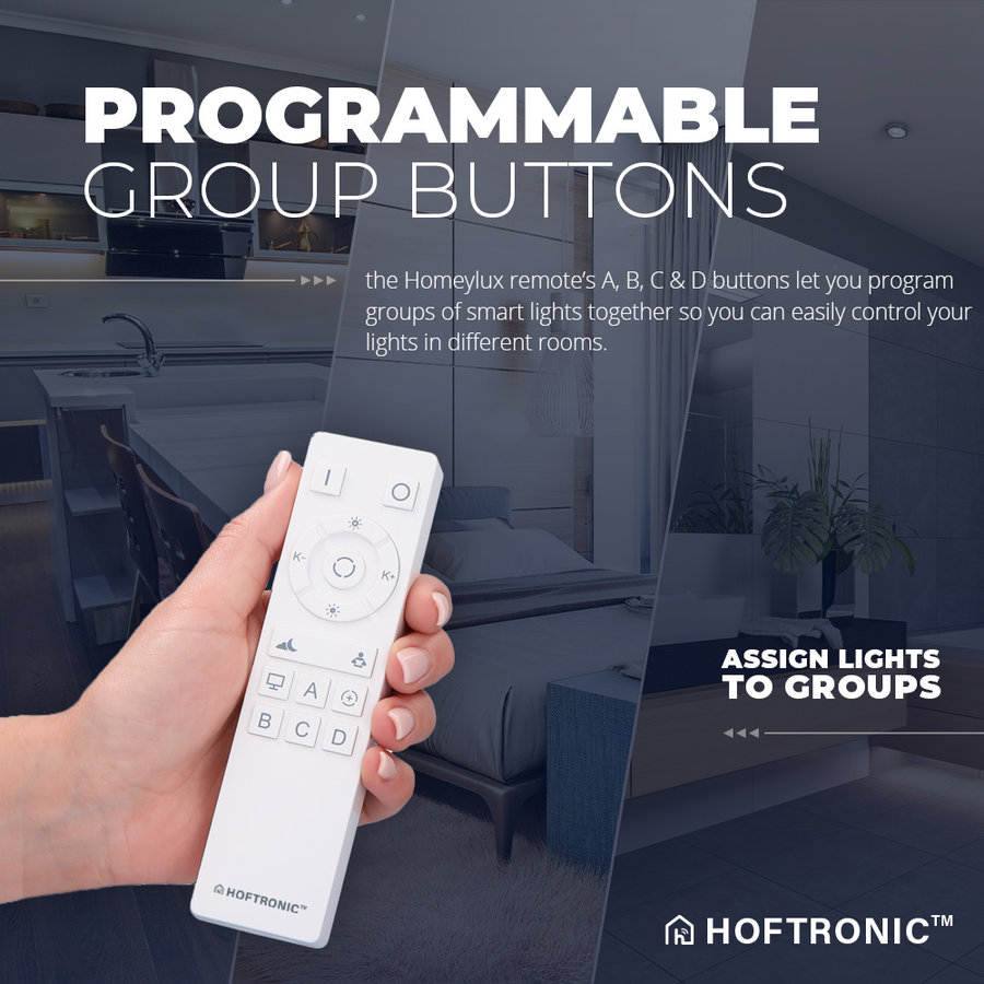 Wireless Smart Remote Control Smart Wireless Remote Controller CCT White - WiFi