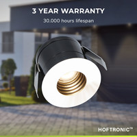 12x Betty weißes LED Inbouwspots complete set - Dimbaar - 12V - 3 Watt - Veranda verlichting - voor binnen en buiten - 2700K warm wit
