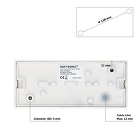 Selma dimmable LED wall light - Up & Down light - IP65 - excl. GU10 light source - White - Indoor and outdoor - 3 years' guarantee