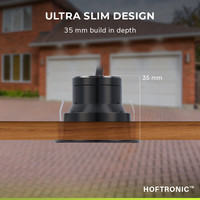 Set of 10 12V 3W - Mini LED Spotlight - Black - Dimmable - Tiltable & Recessed - Porch lighting - Incl. Wall dimmer - IP44 for outdoors - 2700K - Warm white
