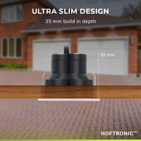 Set van 8 12V 3W - Mini LED Inbouwspot - Wit - Dimbaar - Kantelbaar & verzonken - Verandaverlichting - Incl. Muurdimmer - IP44 voor buiten - 2700K - Warm wit
