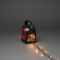 Kerstverlichting buiten - Lichtsnoer op kabelhaspel 42 meter - 600 LEDs - Amberkleurig - IP44 waterdicht