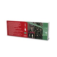Kaarsverlichting voor binnen - Set van 12 kaarsen - Vlam effect - Plastic - Batterij - Zonder kabel