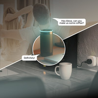 4x Smart Plug - WiFi - Energiezähler - Kompatibel mit Amazon Alexa & Google Home - Weiß