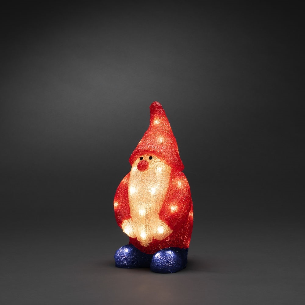 Konstsmide Kerstfiguur voor binnen en buiten - Kerstman - 32 LEDs - 36 cm hoog
