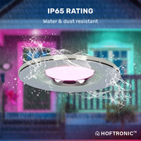 Set van 10 Smart Inbouwspots - Dimbaar - 6 Watt - RGBWW - IP65 waterdicht - Plafondspot Chroom - Venezia