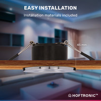 Set mit 10 Smart LED Einbaustrahler - Dimmbar - 6 Watt - RGBWW - IP65 wasserdicht - Deckenspots Chrom - Venezia