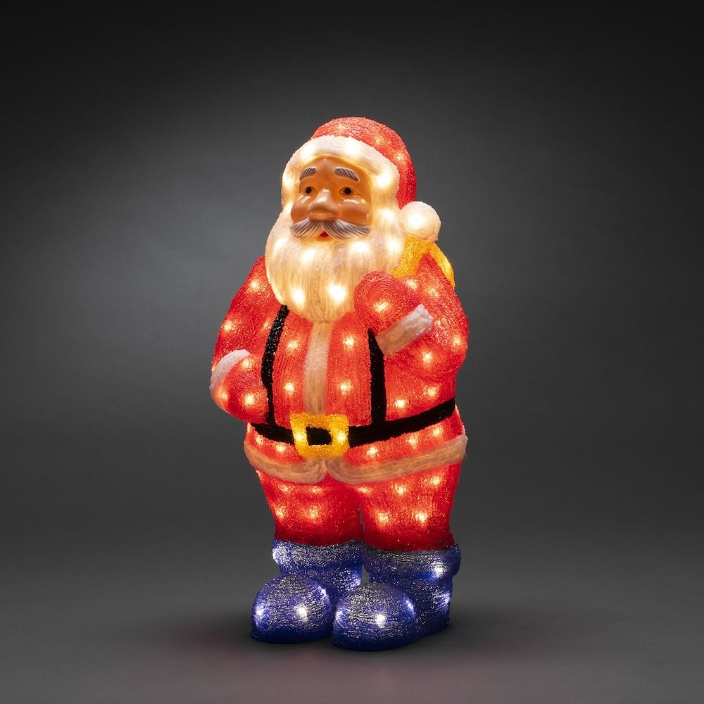 Konstsmide Kerstfiguur voor binnen en buiten - Kerstman - 104 LEDs - 55 cm hoog