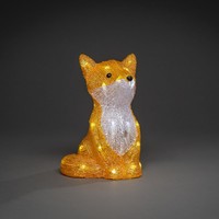 Beleuchtet Weihnachtsfigur für drinnen und draußen - Fuchs - 32 LEDs - 27 cm hoch