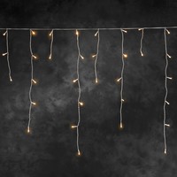 IJspegelverlichting voor buiten - 96 LED's - 2200K Amber - 3 meter - Witte kabel - IP44 - Dimbaar - Kerstverlichting