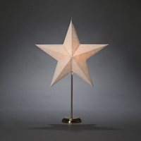 Kerstster op plateau - met E14 fitting - 3.5 m stekkerkabel - 5 punten - papier - Kerstverlichting