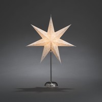 Kerstster op plateau - met E14 fitting - 3.5 m stekkerkabel - IP20 - 7 punten - Papier - Kerstverlichting