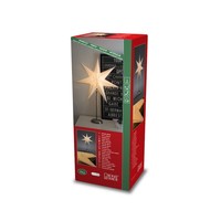 Kerstster op plateau - met E14 fitting - 3.5 m stekkerkabel - IP20 - 7 punten - Papier - Kerstverlichting