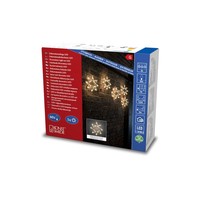 LED Verlichte kerststerverlichting voor buiten - warm wit - 5 kerststerren - 2 meter