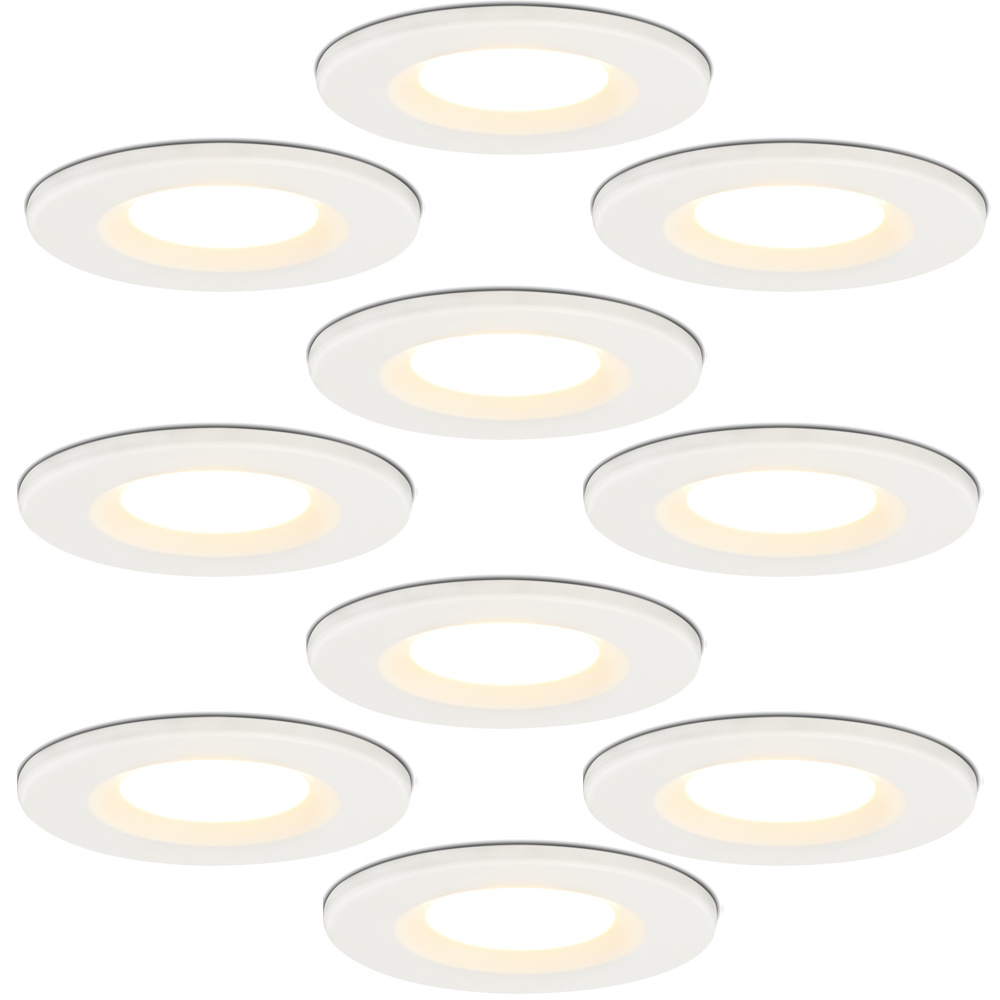 LED Einbaustrahler - 10er Satz - Dimmbar - 2700K - IP65 - Venezia Weiß | Alle Lampen