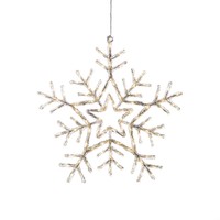 Kerstfiguur voor buiten - Sneeuwvlok - 90 LEDs - 58 cm hoogte