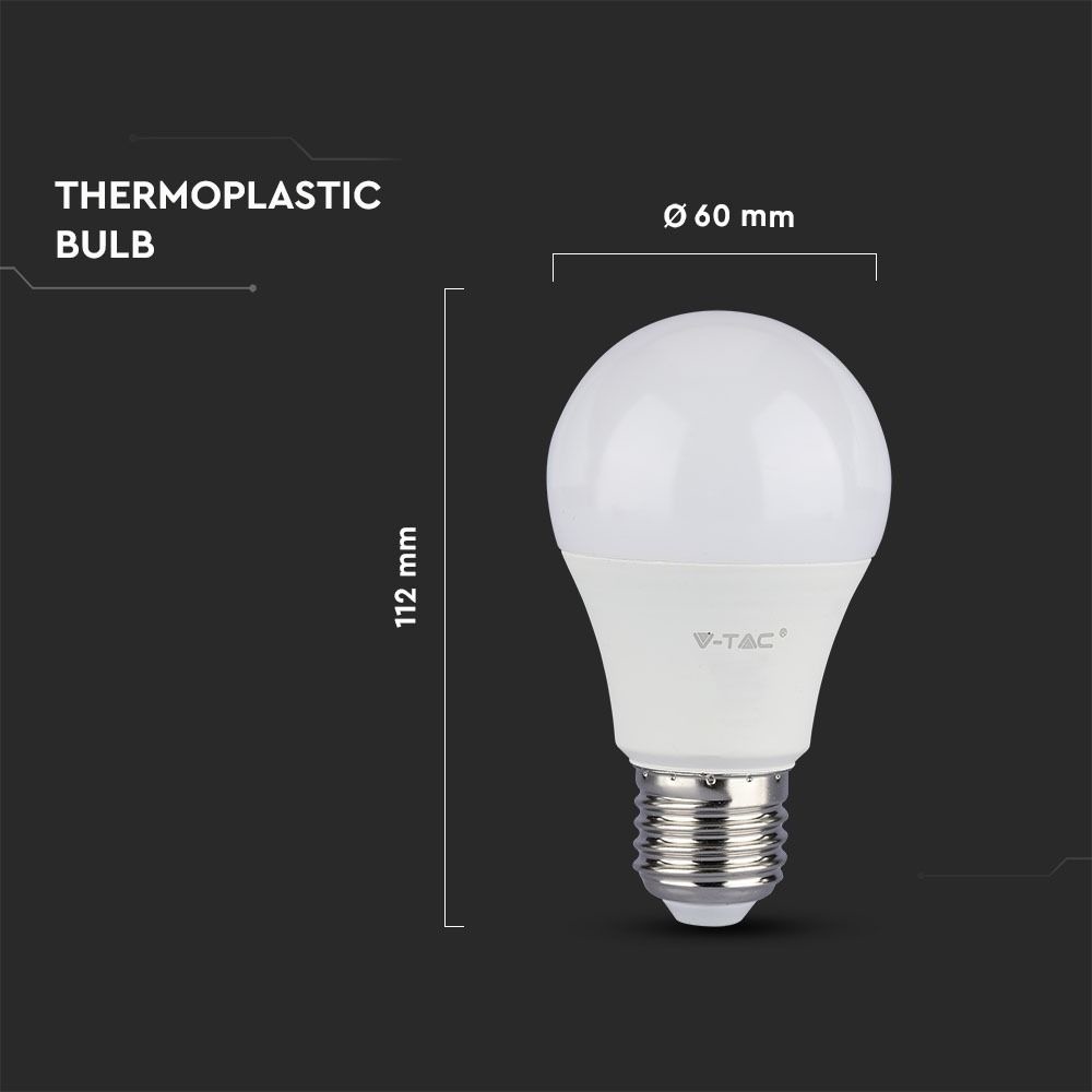 E27 LED Lamp - 8.5 Watt - 3000K Warm wit - Vervangt 60 Watt