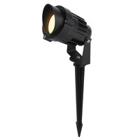 LED pin spot Renzo cap - 15 Watt - Warm white 3000K - IP65 Waterproof - Black