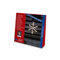 LED Sneeuwvlok buiten 24V - IP44 waterdicht - 24 warmwitte LEDs - 40 x 40 cm - Dimbaar - Kerstverlichting