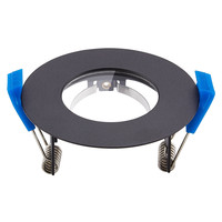 Bari LED-Einbauleuchte Armatur Schwarz inklusive GU10 Fassung IP65 spritzwassergeschützt 2 Jahre Garantie