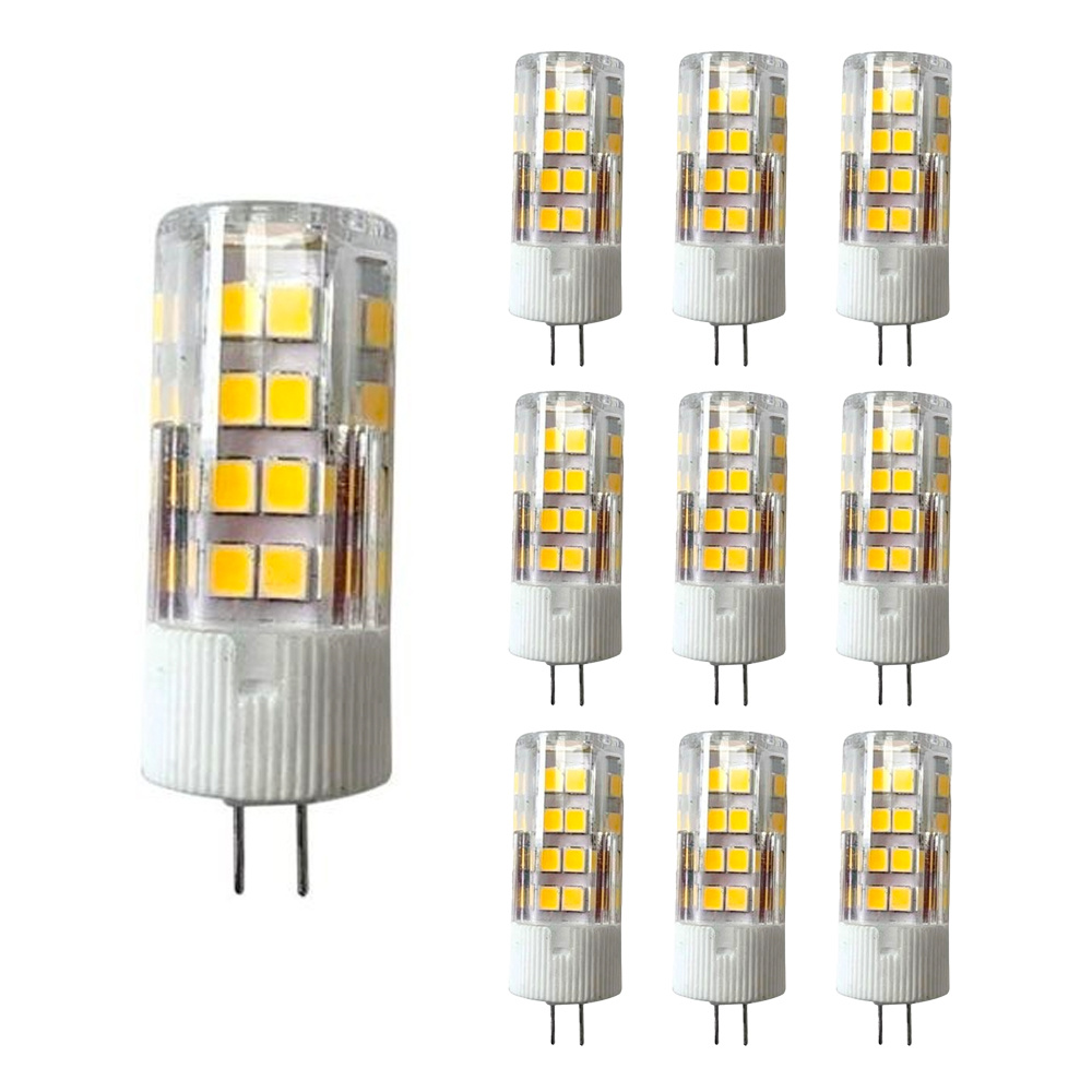 V-TAC 10x G4 LED lamp - 3.2 Watt - 385 Lumen - 3000K Warm wit licht - 12V Steeklampje - G4 LED Capsule