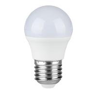 E27 LED bulb - 3.7 watts - 320 lumens - Ball G45 bulb - 3000K Warm white light - Replaces 25 watts