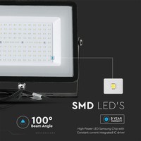 LED Floodlight - 100 watts - 8200 lumens - 6500K Daylight white - IP65 Waterproof - 5 years warranty
