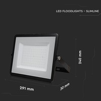 LED Floodlight - 100 watts - 8200 lumens - 6500K Daylight white - IP65 Waterproof - 5 years warranty