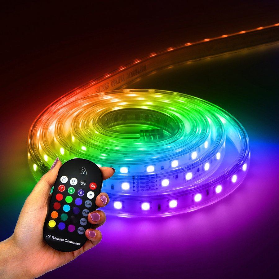 Dimmable LED Strip - 2m - RGB - 60 LEDs/m - IP65 - Plug & Play