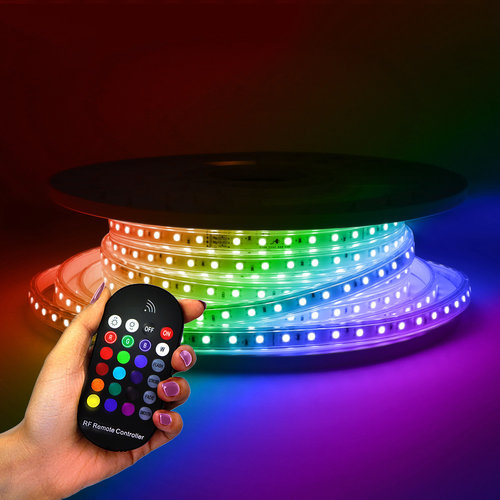 HOFTRONIC™ Dimmable LED Strip - 2m - RGB - 60 LEDs/m - IP65 - Plug & Play -  SMD 5050 - Flex60 Series