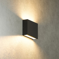 Dimmable LED Wall Light Otis S - 7 Watt - 2700K warm white - Up & Down light - IP54 for indoor and outdoor use - Black