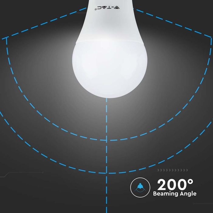 Set van 10 E27 LED Lampen - 8.5 Watt - 4000K Neutraal wit - Vervangt 60 Watt