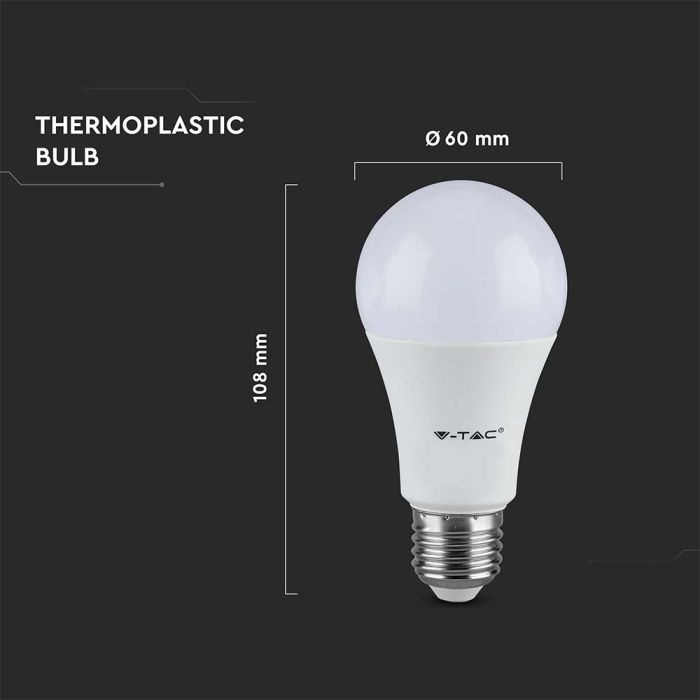 Set van 10 E27 LED Lampen - 8.5 Watt - 4000K Neutraal wit - Vervangt 60 Watt